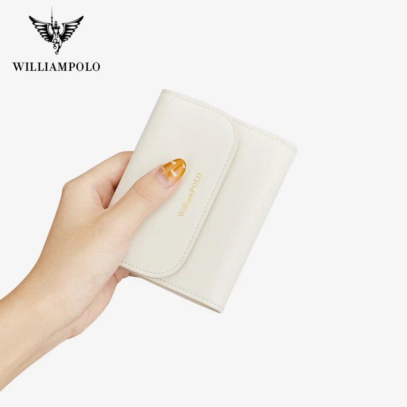 

WILLIAMPOLO Fashion Women Wallets New Small Wallets Zipper Hasp Leather Quality Female Purse Card Holder Wallet