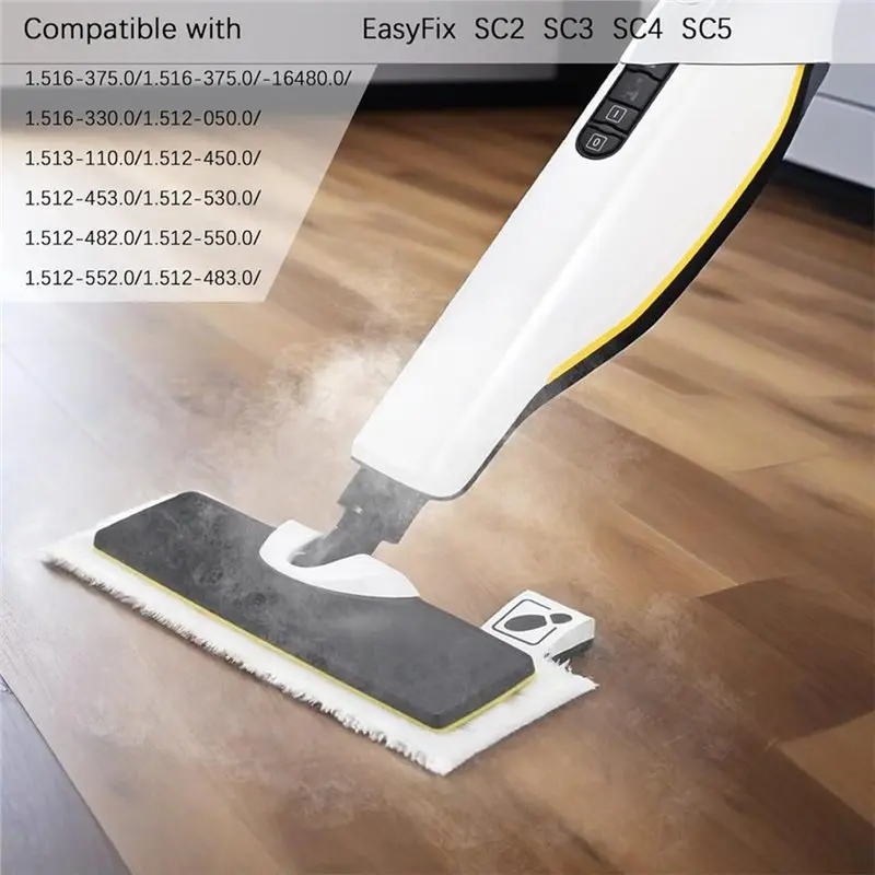 Набор аксессуаров для пароочистителя ABUD для Karcher Easyfix SC1 SC2 SC3 SC4-ткань для пола, чехлы для ручных насадок, абразивная ткань, круглый Br (art.: 3920d4aa613da) - 3920d4aa613da