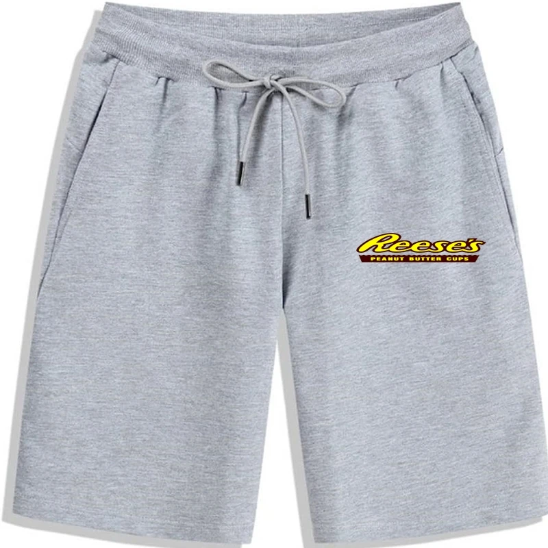 

Reese Peanut Butter Cups Candy Product Logo Men'S White shorts for men summer printing Leisure Men's Shorts