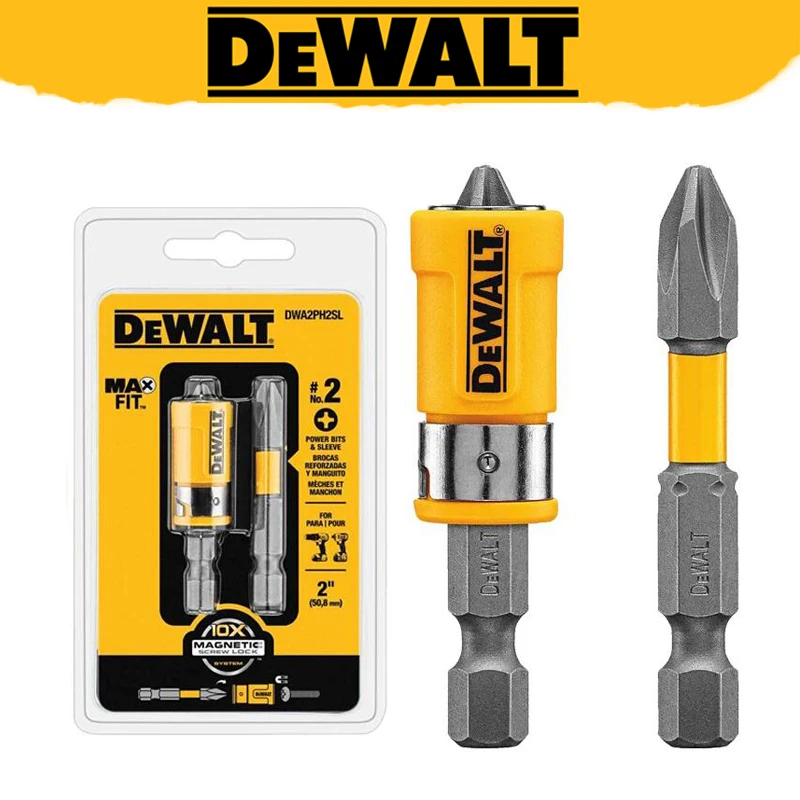 DEWALT оригинальный DWA2PH2SL MAXFIT 2 дюйма PH2 ударная отвертка набор втулок поворотная магнитная присоска аксессуары для инструментов
