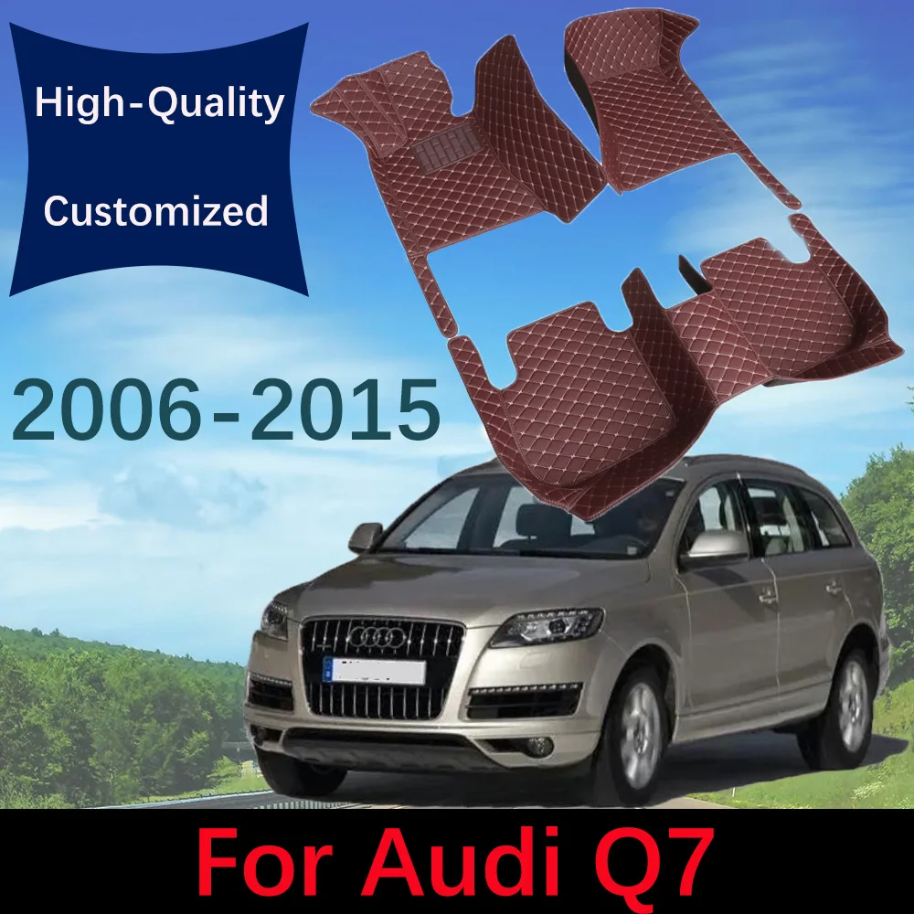 

Car Floor Mats For Audi Q7 4L MK1 Five Seats 2006 2007 2008 2009 2010 2011 2012 2013 2014 2015 Automobile Carpet Rugs Foot Pads