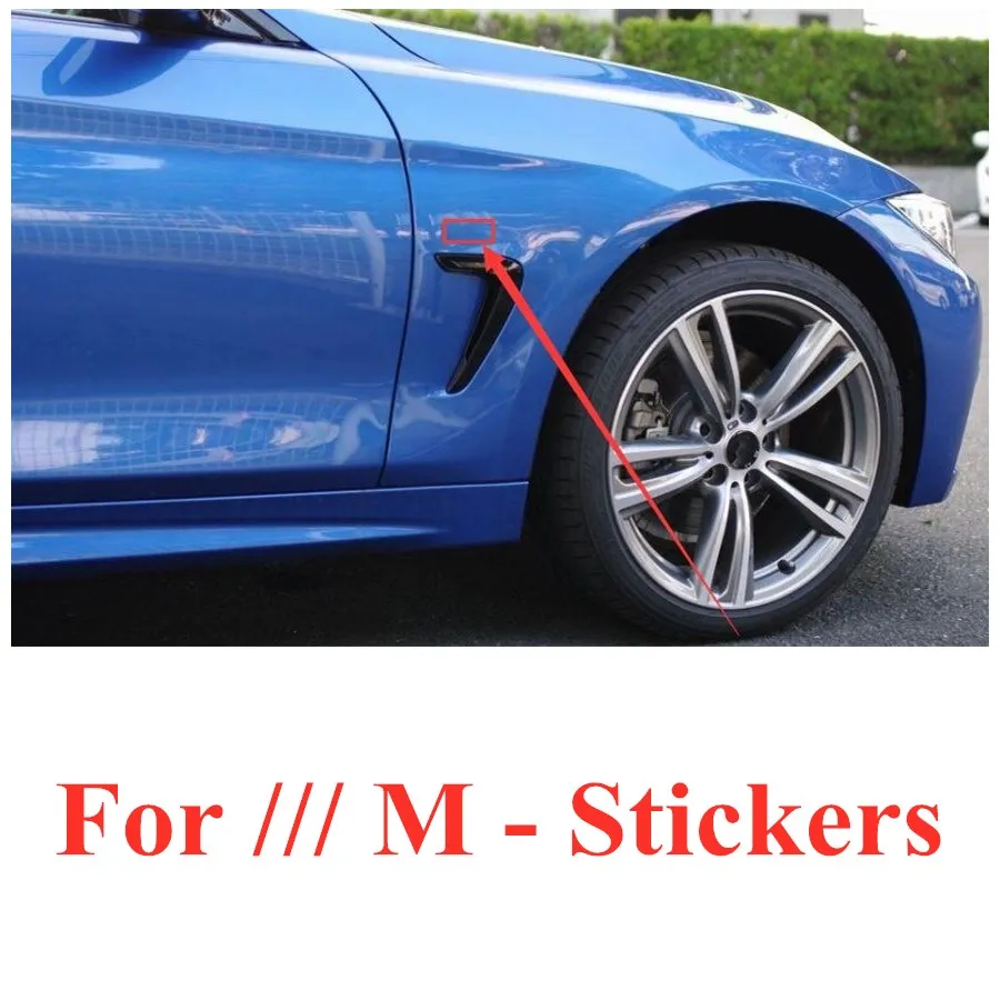 

2pcs x 3D ABS M Logo Sport Emblem Badge Side Wing Fender Car Sticker for M3 M4 M5 E36 E39 E46 E60 E90 X1 X5 X3 X7 X6 F10 F20 G20