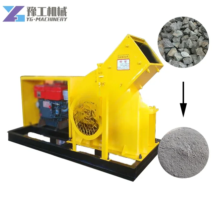 YG новый дизайн мобильный дизельный двигатель Hamer Mill Machines горный каменный молоток