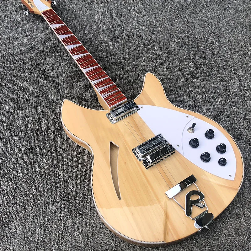 

High-quality Rickon 6-string 360 electric guitar, sunset half-core guitar R bridge rosewood fingerboard, postage