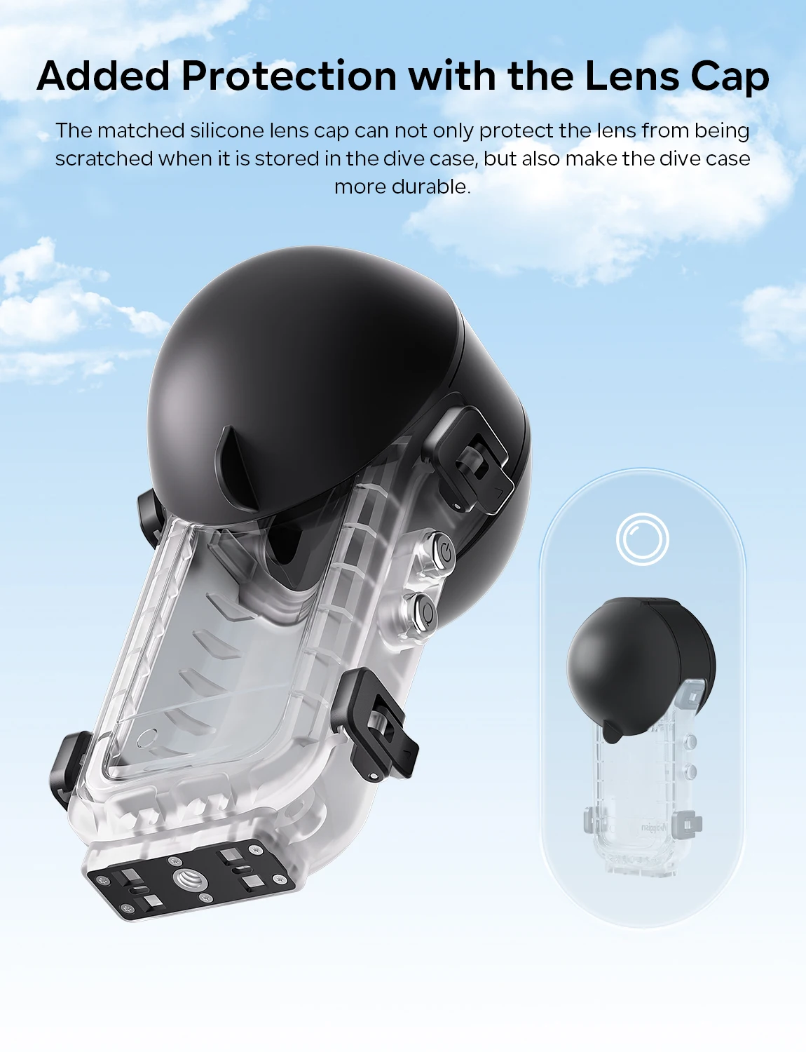 Невидимый чехол для дайвинга aMagisn X4 Insta360 водонепроницаемый корпус 164 фута/50 м