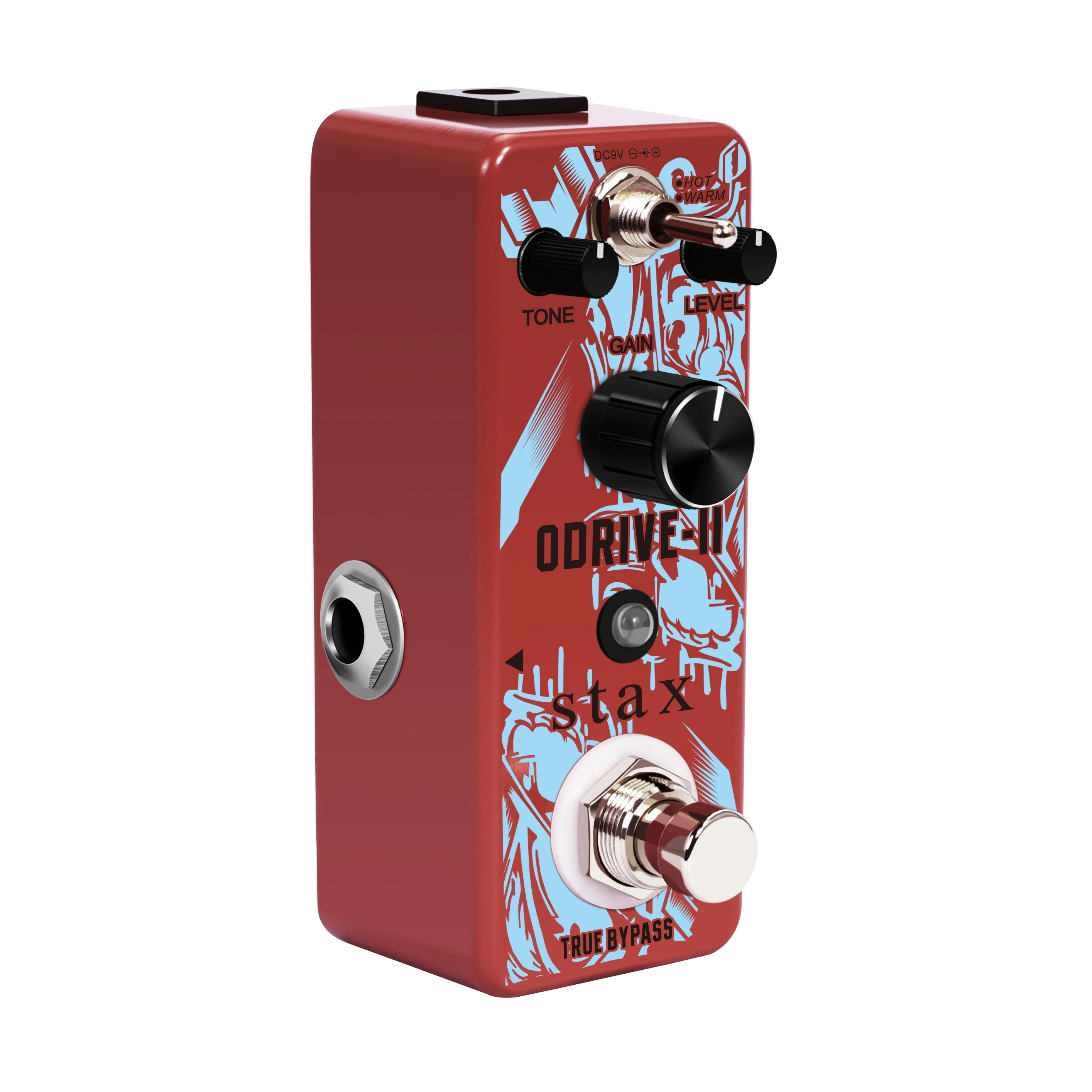 Stax LEF-302B ODRIVE-II Classical Electronic Overdrive Guitar Effect Pedal True Bypass2 Working Mode Full Metal Case