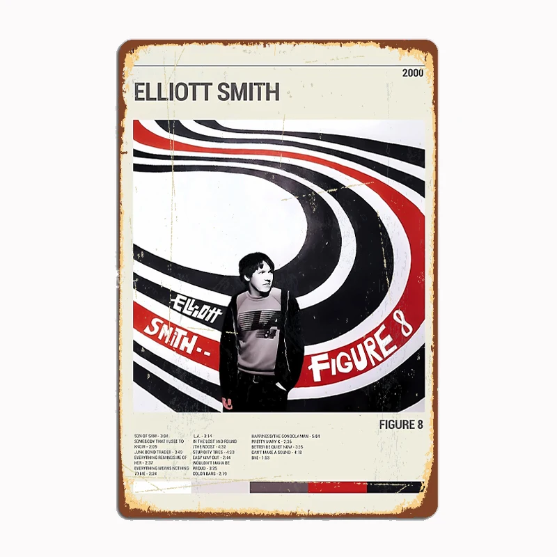 Фигурка Человека-пещера Эллиота Смита 8 лучший альбом металлический жестяной
