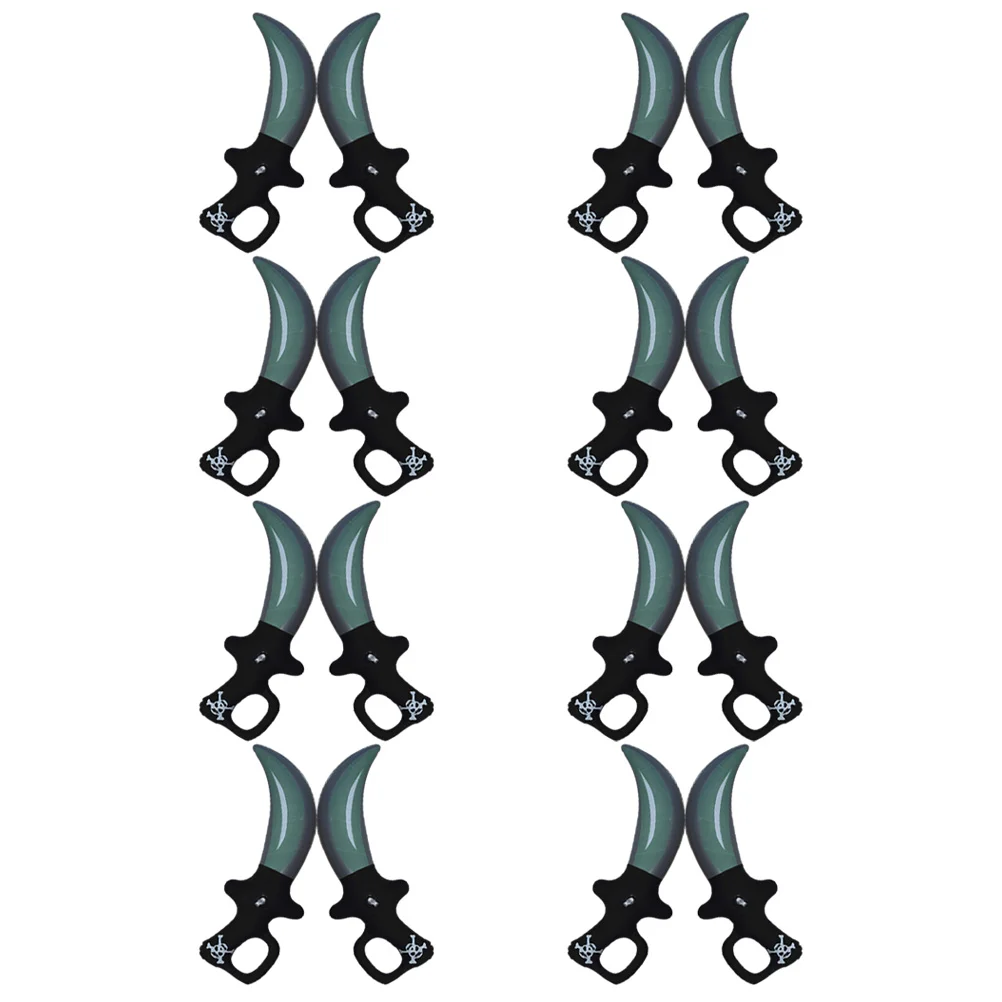 

16 Pcs Inflatable Toy Simulation Pirate Sword Role Play Prop Kids Outdoor Playset Stage Performance Roleplay Costume Pvc