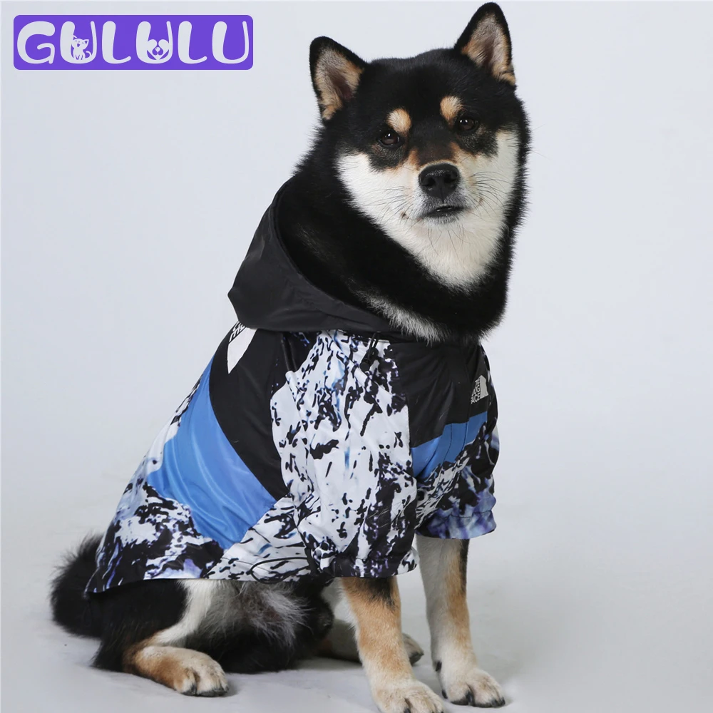 

Snow Mountain Pet Dog Raincoat Letter Mesh The Dog Face Adidog Chihuahua French Bulldog Clothes Waterproof Puppy Coat Jacket