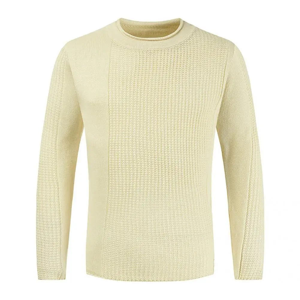 

Trendy Male Sweater Solid Color Warm Leisure Male Knitted Sweater Men Sweater Autumn Sweater