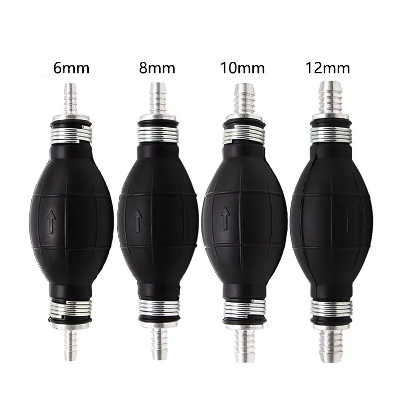 

Universal Fuel Pump Rubber Manual Liquid oil Transfer Pump Petrol Diesel Hand Primer Bulb for Car Marine Outboard 6/8/10/12mm