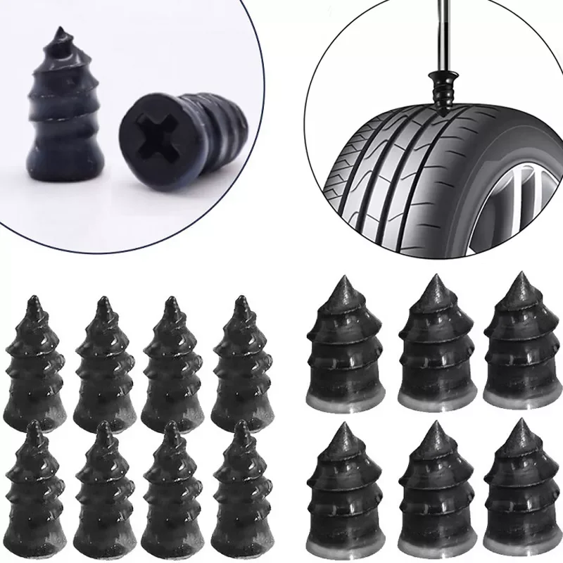 

Vacuum Tyre Repair Nail Kit for Car Motorcycle Car Scooter Rubber Tubeless Tire Repair Tool Set Glue Free Repair Tire Film Nail