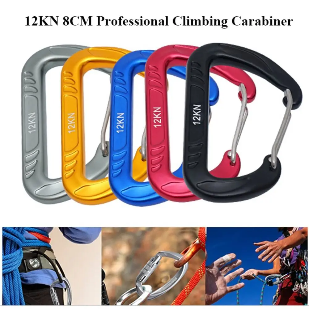 

D Shape Accessories Professional Carabiner Climbing Key Hooks Security Master Lock Mountaineering Protective Equipment