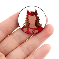 wanda distorted scarlet witchy pin custom funny brooches shirt lapel bag cute badge cartoon enamel pins for lover girl friends