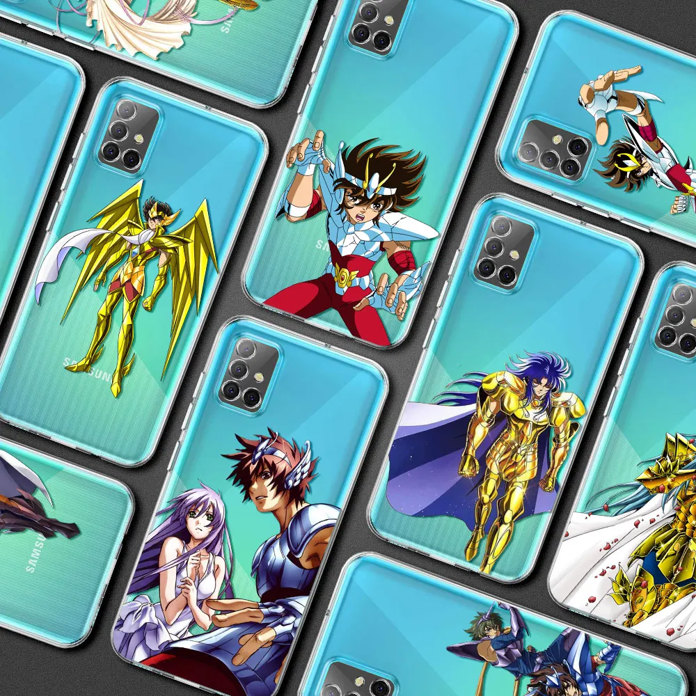 

Saint Seiya Anime Soft Case for Samsung Galaxy A12 A52 A51 A71 A21S A32 A50 Clear Mobile Cell Phone Fundas A22 A72 A02S Cover