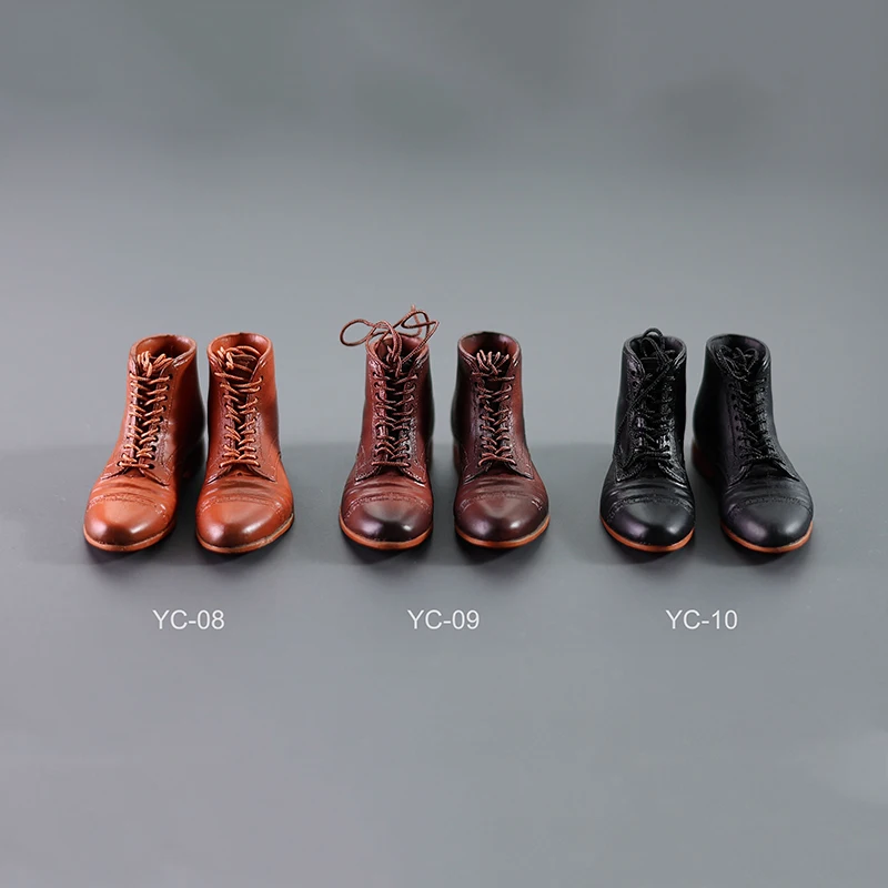 

Мужские однотонные резиновые ботинки со шнуровкой, модель 12 дюймов, экшн-фигурка со съемными ногами, кукла, масштаб 1/6