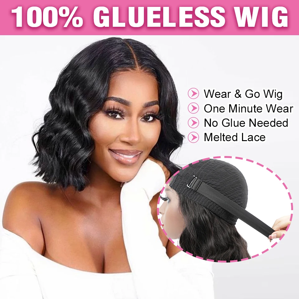 Парик Из Натуральных Волос Со Свободной Частью 4x4 | Wear &amp Go Bob Style Свободными