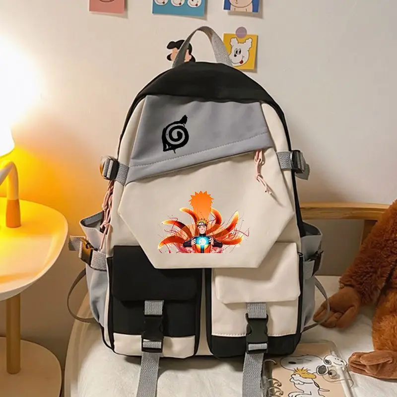 

Naruto Anime Peripheral Backpack Large-capacity Schoolbag for Primary and Secondary School Anime Cartoon School Bag Mochila