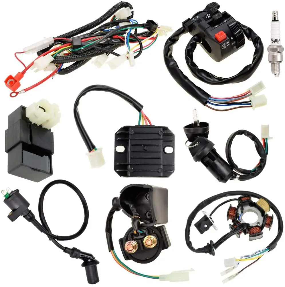 

harness wire loom CDI Ignition Coil Rectifier Switch for GY6 4-Stroke Engine Type 125cc 150cc Scooter ATV Quad Go Kart