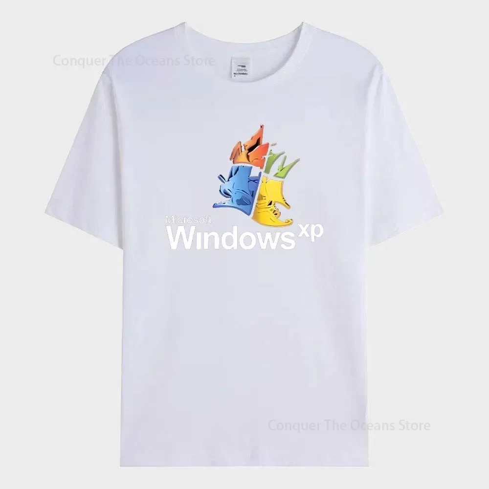 Мужская футболка с рисунком Windows 95 женская классическая компьютерной системой XP