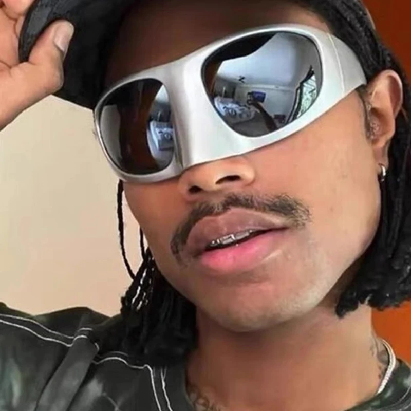 Y1UB футуристические солнцезащитные очки для девочек-подростков субкультура