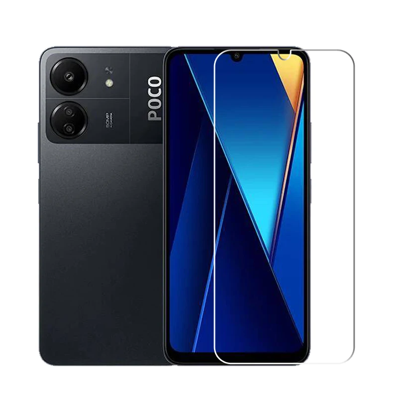 Полноразмерное стекло для Xiaomi Poco C65 защита экрана закаленное Защитная пленка