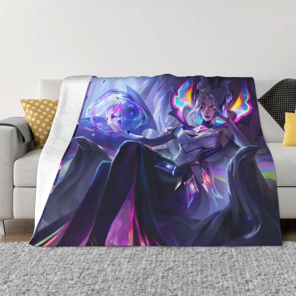 

LOL League of Legends Game Star nemжессис Моргана Mkin Splash Art портативные теплые Пледы для постельного белья для путешествий
