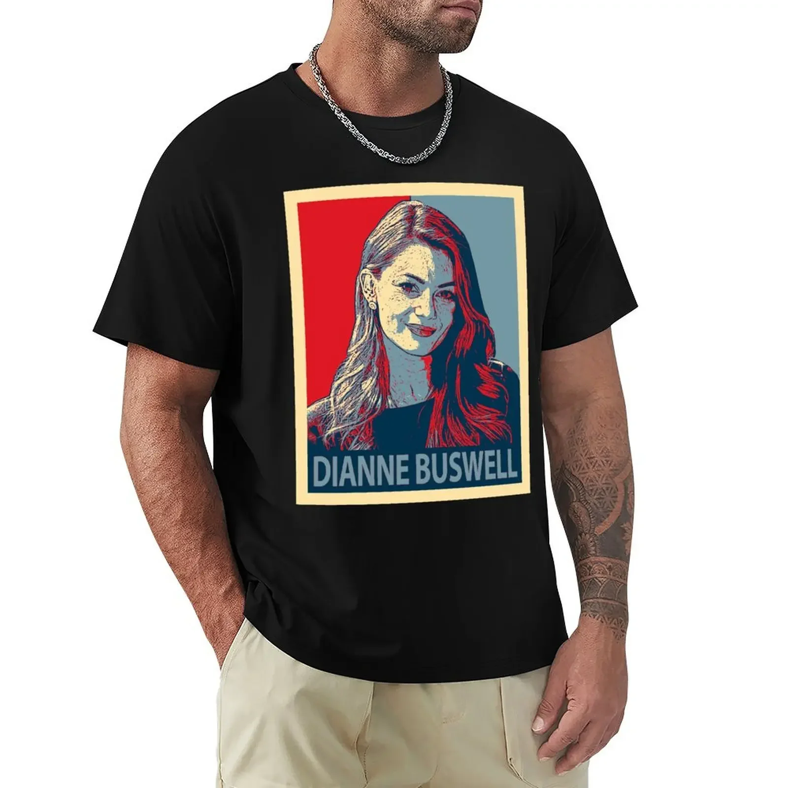 Футболка мужская Dianne Buswell с коротким рукавом круглым вырезом и принтом