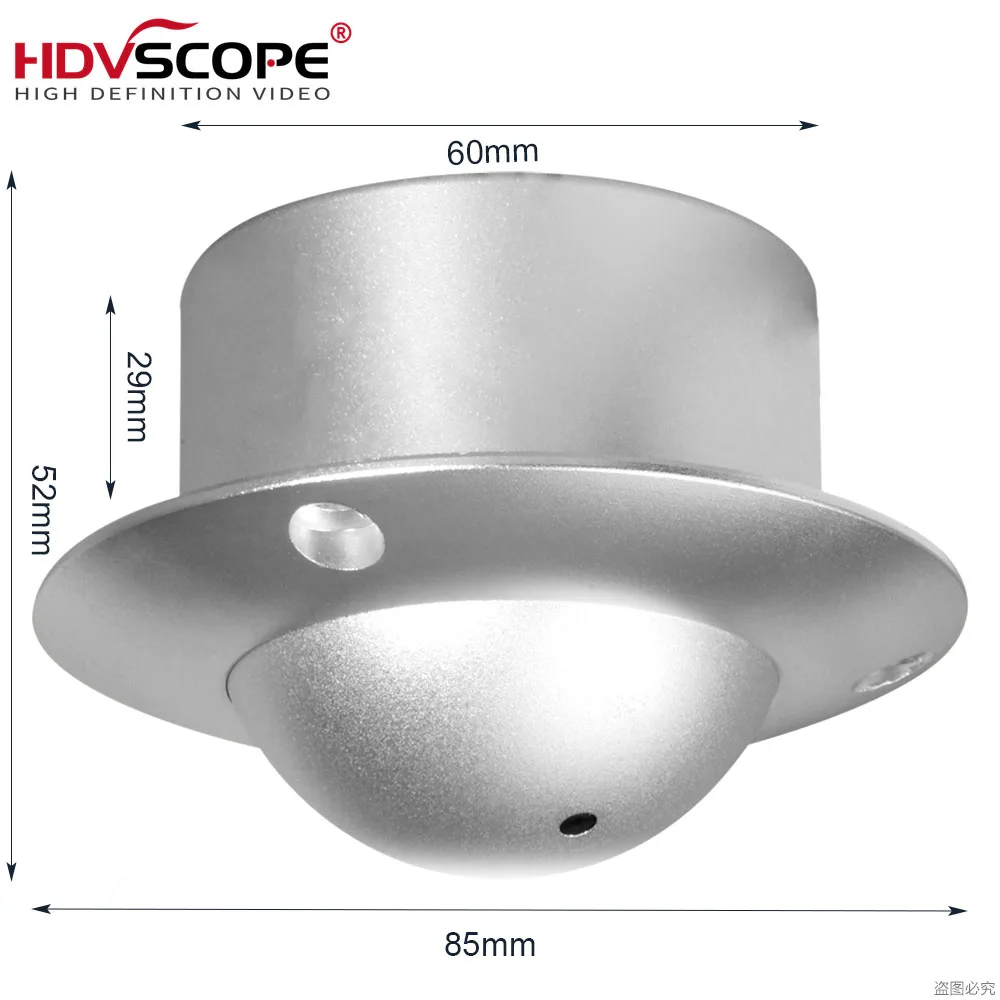 Фото 2026 Камера UFO Metal Dome Starlight 2.0MP 0.001Lux с низкой светочувствительностью AHD/TVI/CVI/CVBS 4-в-1 с объективом Supercone Pinhole 3.7 мм №3