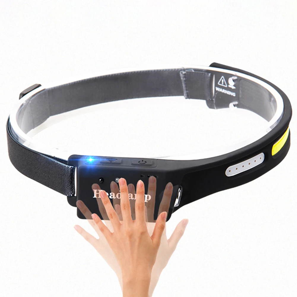 

Headlamp Headlight 1000lm Black COB+LED Flashlight Headlamp Headlight Lamp