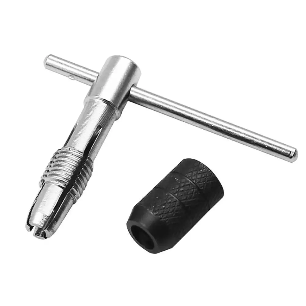 9pcs Hand Tap Set M2 Twist Drill Bits T-Handle Wrench hread Reamer M3-M6 Taps For Wood Soft Metal Aluminum Tools wholesale - купить по