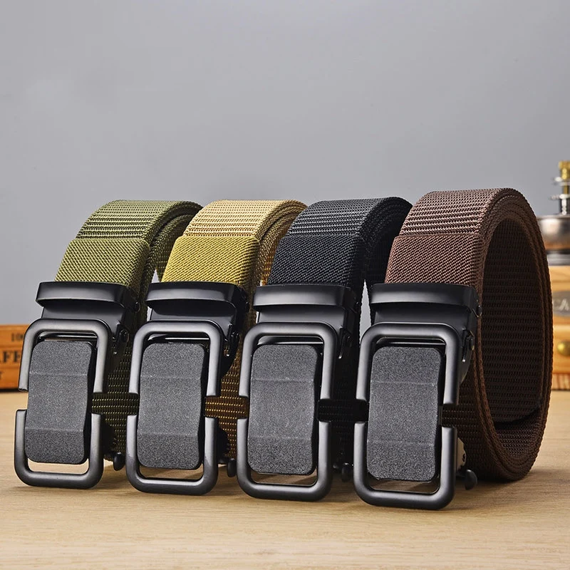 

Toothless Automatic Buckle Nylon Belt Men'S Outdoor Leisure Breathable Canvas Belt Men'S All-Match Trousers Belt 2023 New