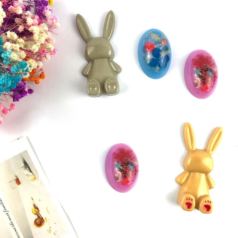 Кролик конфеты яйцо форма из смолы формы для кексов топперов шоколада