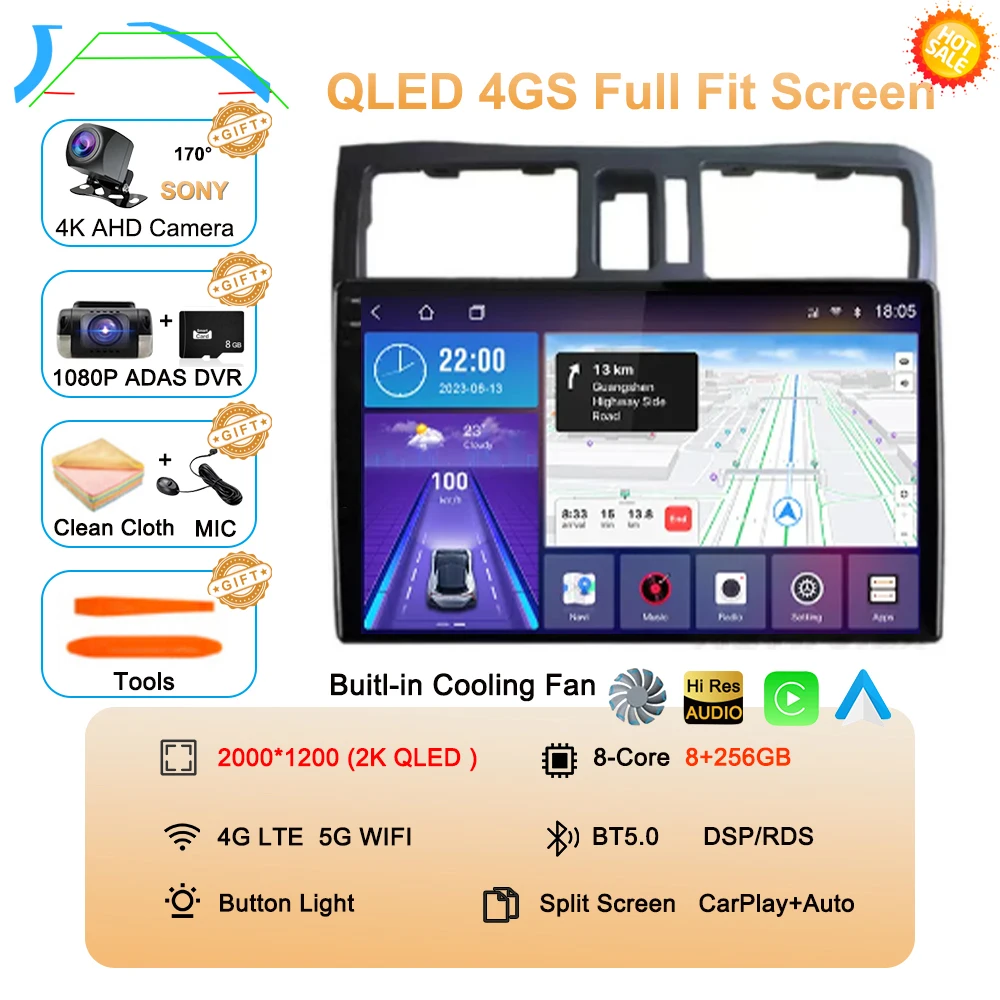 

Автомагнитола Carplay для Nissan Cefiro A33 2003-2012, Android 13, мультимедийный видеоплеер, навигация, GPS, стерео, аудио