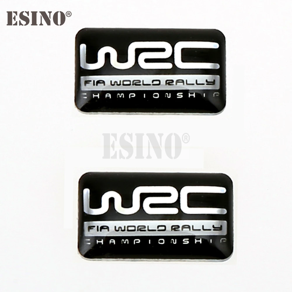 

2x3D автомобильный Стайлинг WRC клейкие наклейки декоративные наклейки значки для чемпионата мира по ралли WRC FIA