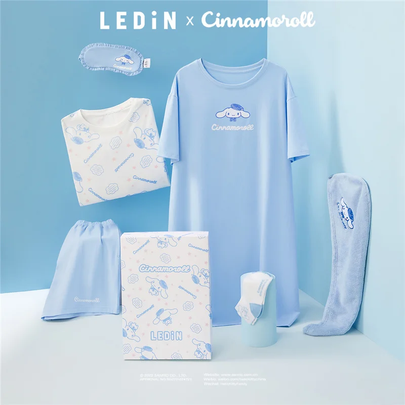 

Пижама Cinnamorol Женская, верхняя одежда, 6 шт. в подарочной коробке, домашняя одежда, ограниченный выпуск 20 юбилей, 200 комплектов