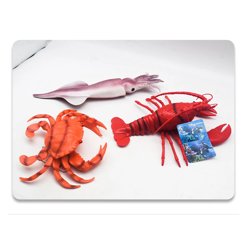 

New Children's Toys Marine Life Crab Lobster Model Squid Bb Whistle Toy School Gift Ornaments Vivid And Lovely Styles