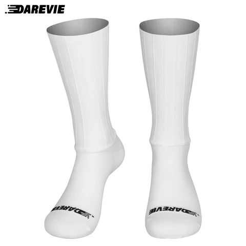 DAREVIE Aero Cycling Man Socks Pro Aerodinâmica Meias Elastic Anti-Slip Men's Cycling Socks Acessórios para bicicletas esportivas ao ar livre