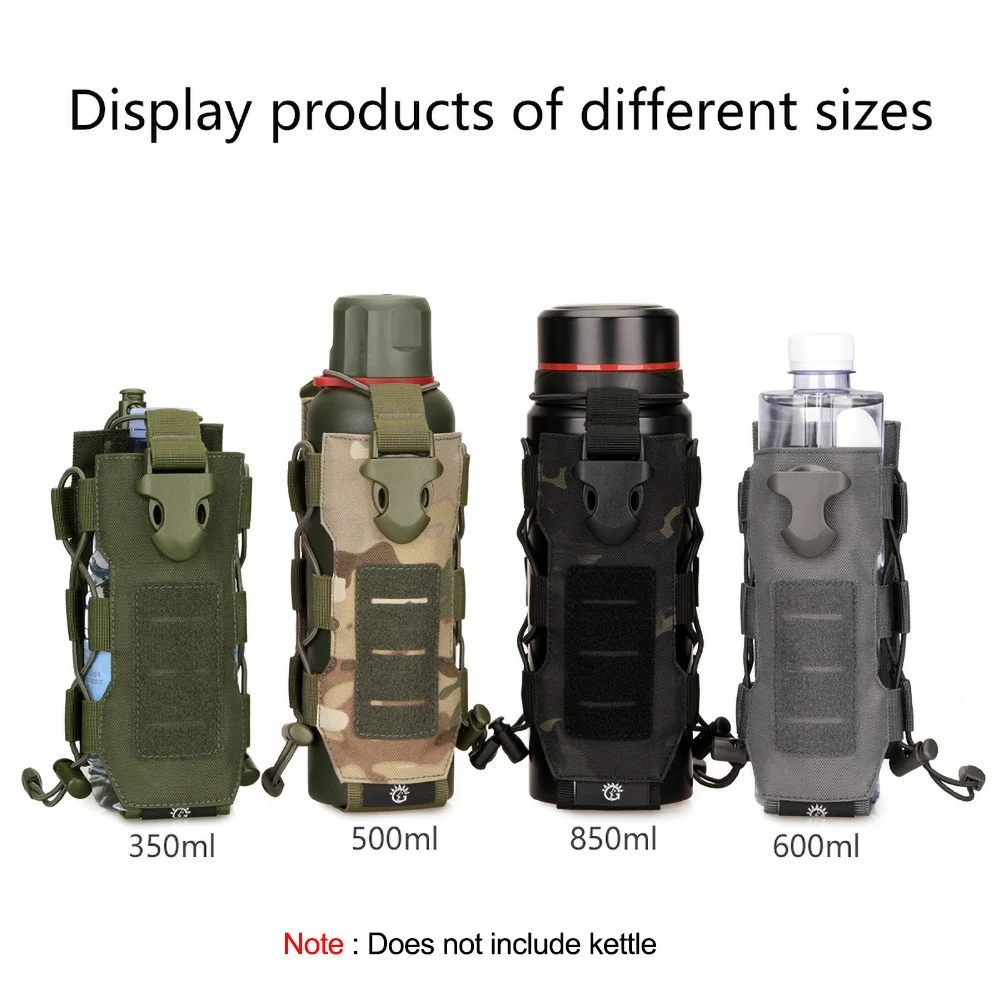 

0.5L-2.5L Tactical Molle Water Bottle Pouch Oxford Military Canteen Cover Holster Outdoor Traveling Kettle Bag With Molle System