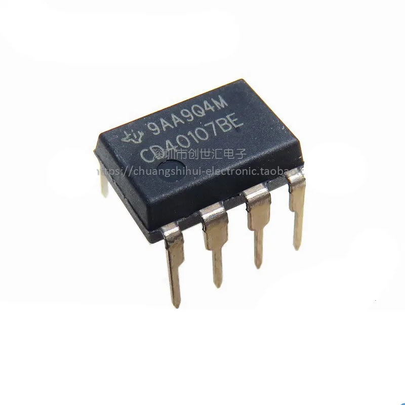 

New original CD40107BE in-line DIP8 two-way 2-input NAND gate buffer/driver