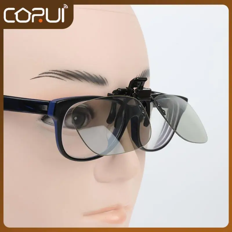 

3d Glasses Polarized Lenses Polarized Tv Real 3d Glasses Clip Clip-on Passive Stereo Hanging Frame Myopia Glasses