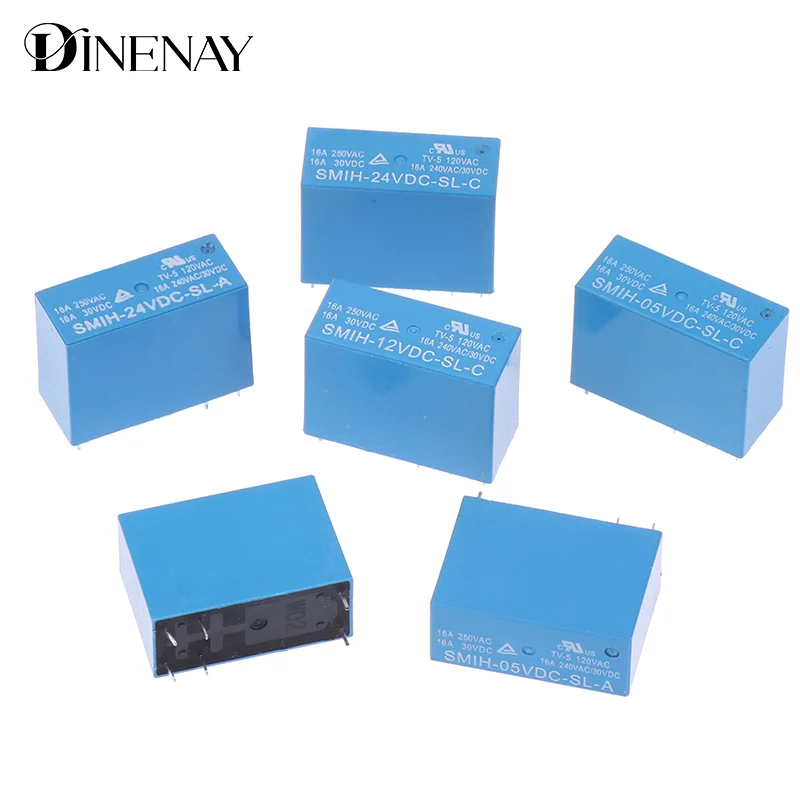 SMIH-05V/12V/24V DC-SL-A -SL-C 5V 12V 24V 16A 6pin 8Pin релейный регулятор цепи