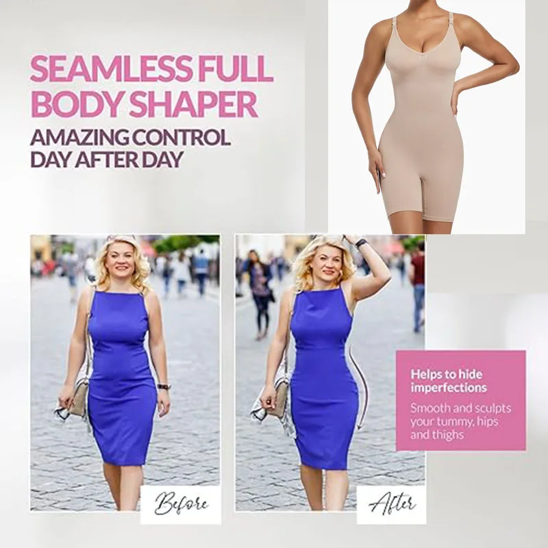 Бесшовное боди GUUDIA для подтяжки ягодиц Корректирующее белье сексуальное нижнее