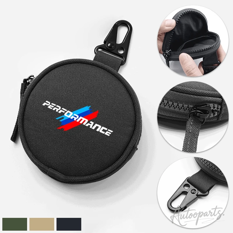 Фото Для BMW E36 E87 E61 3 5 7 Серии E91 E53 E34 E83 328i E46 E90 E60 E39: Тактический кошелек-ключница для автомобиля, уличная сумка для хранения №3