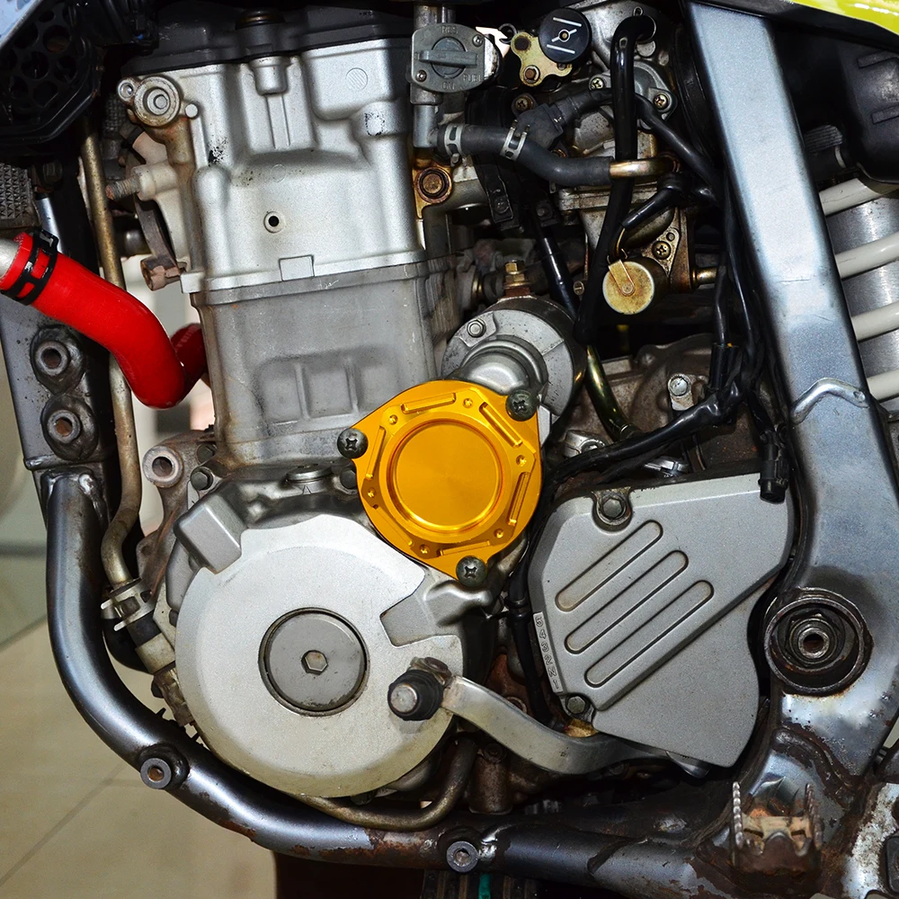 Крышка фильтра двигателя CNC для Suzuki DRZ400 DRZ400E DRZ400S DRZ400SM 2000-2018 2017 2016 2015 аксессуары