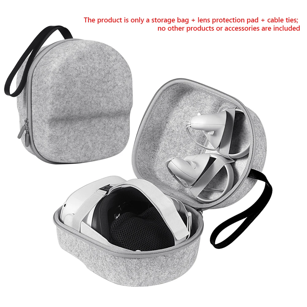 

Storage Box For Oculus Quest 2/Quest VR Glasses&Headset Felt Mini Travel Carrying Case For Oculus Quest 2 Accessories