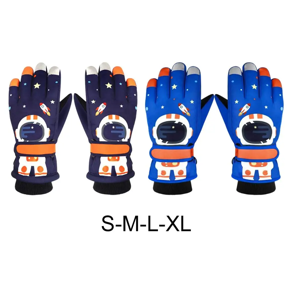 

Kids Gloves Winter, Children's Waterproof Long Cuff Gloves for Boys & Girls