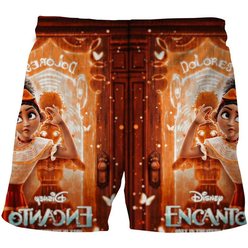 Disney Magic Full House Casual Clothing 3D Printed Quick Drying Kawaii Shorts For Kids Ages 4 to 14 are Cute And Funny Summer