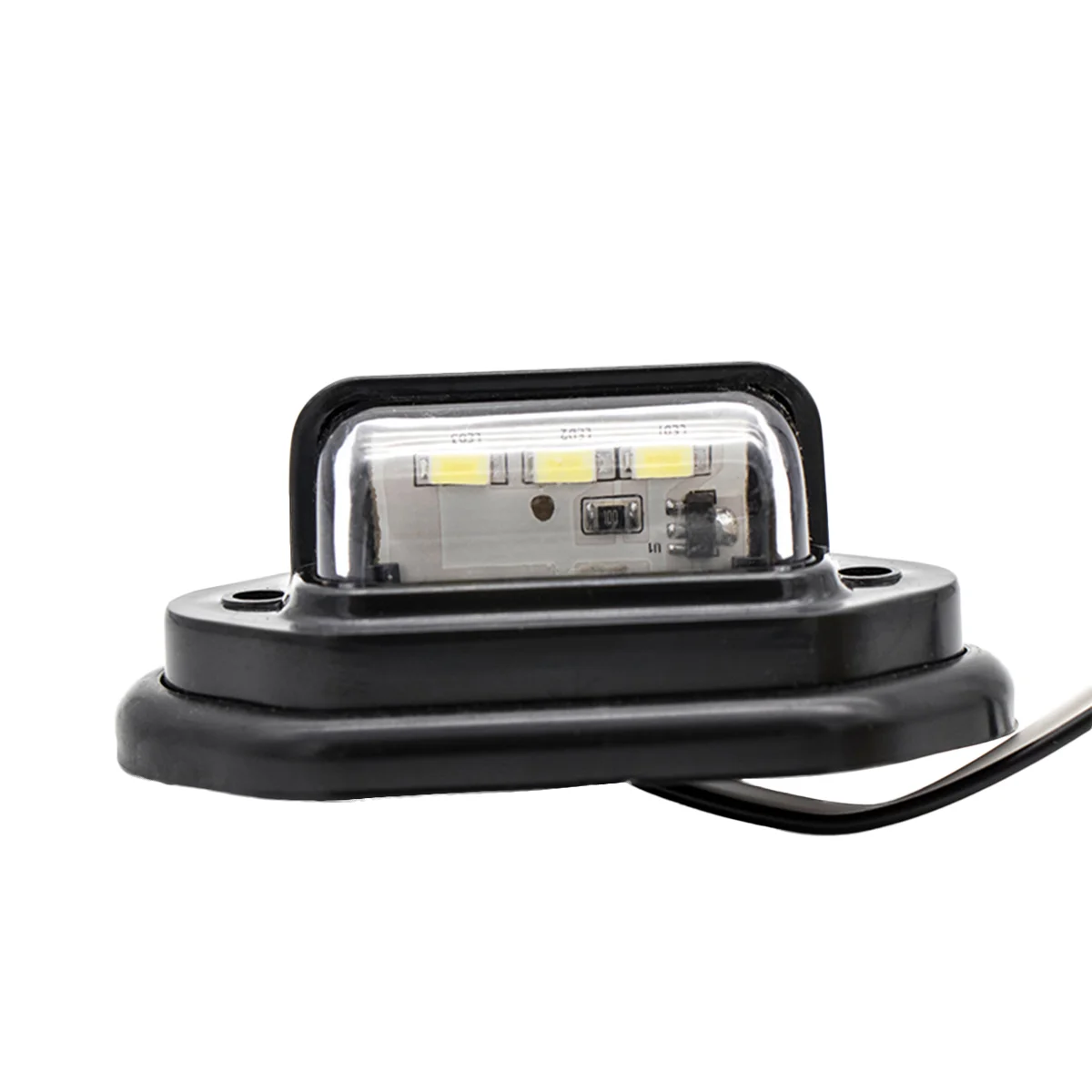 

Pack of 2 10-30V Practical 3 LEDs Turn Indicator Side Marker License Plate Lamps for Trailer Lorry Truck