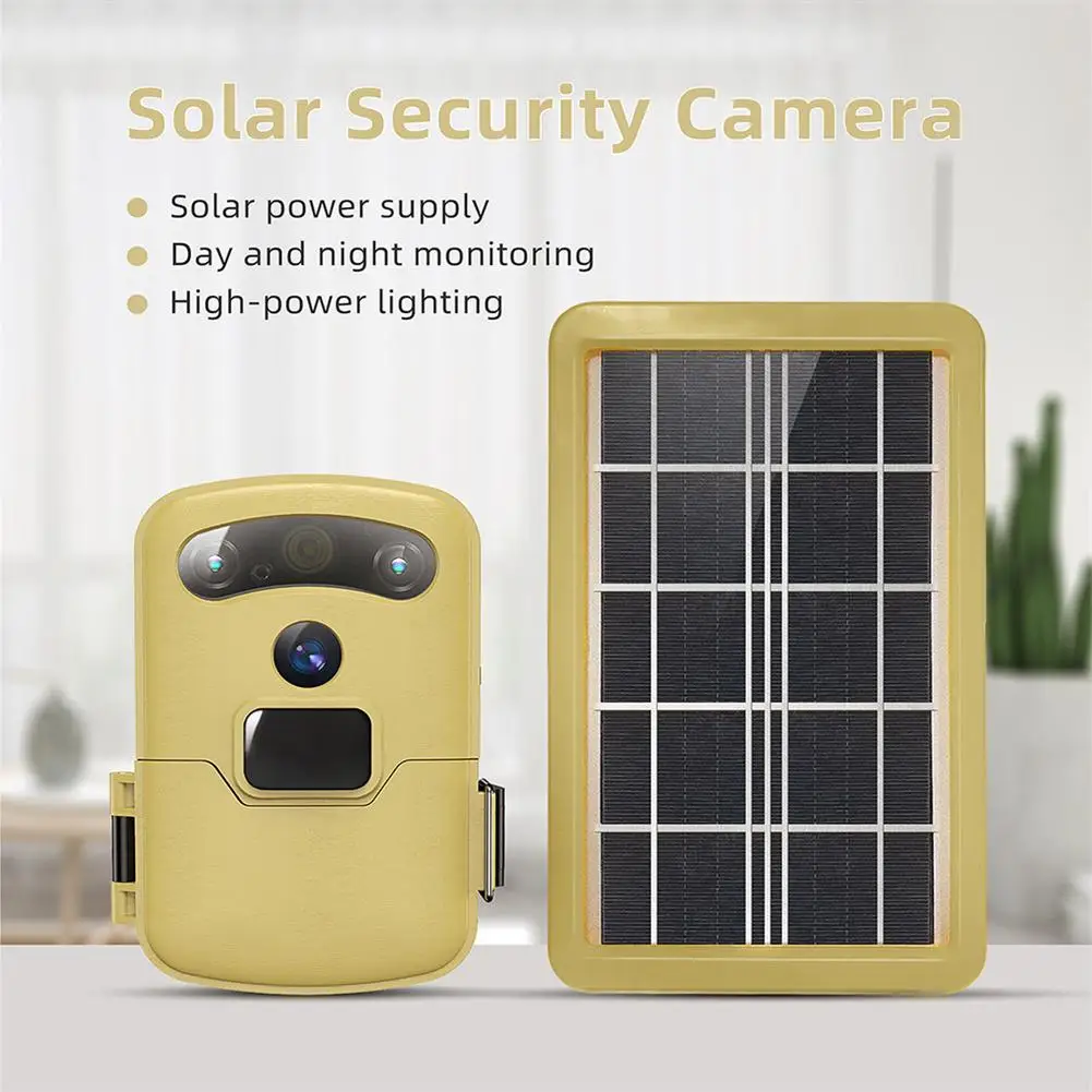 

Solar Panel Powered HD 720p Camera Wifi Wireless Waterproof Outdoor Night Vision Motion Detection Infrared Thermal Camcorder